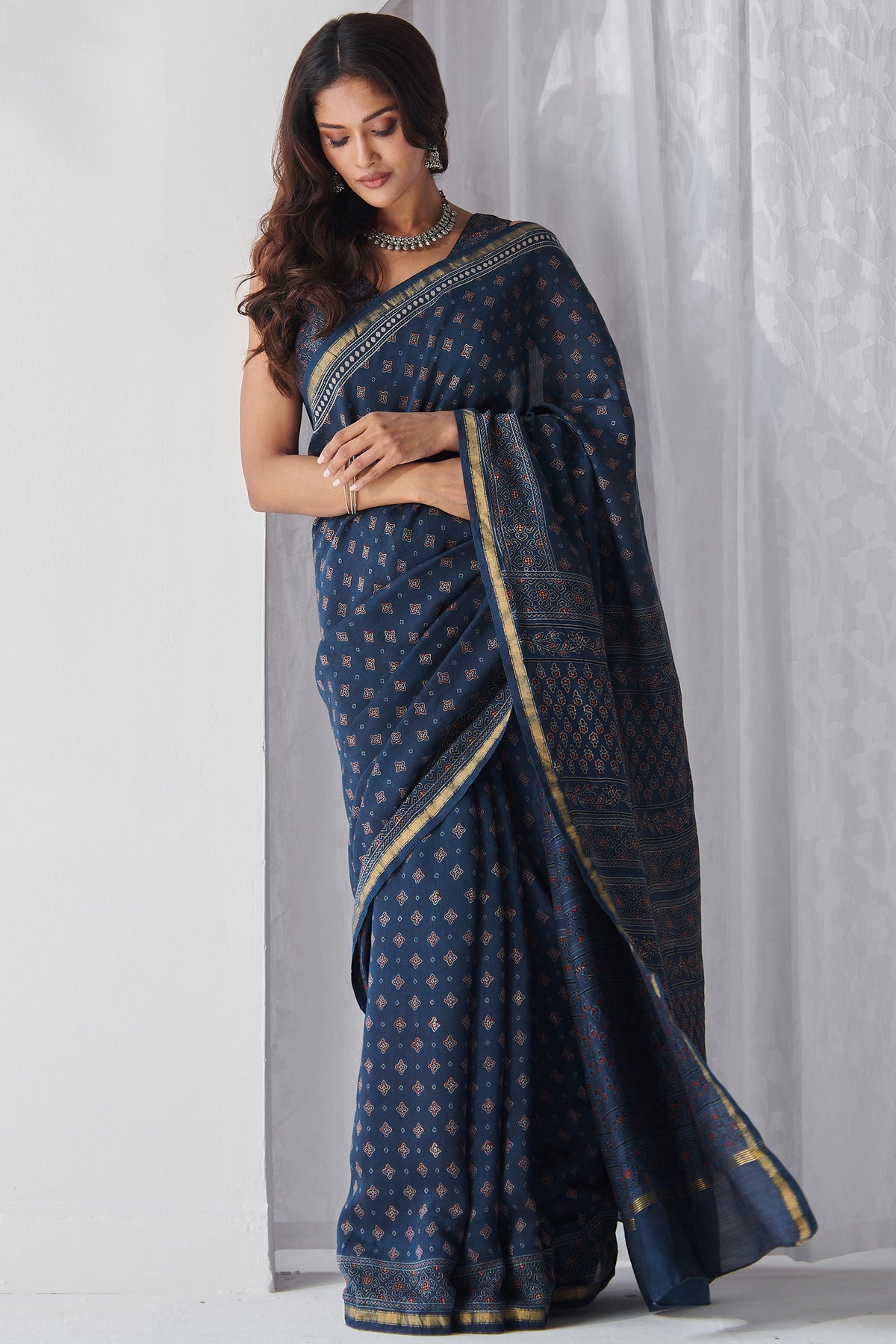 Sehra Nusreen Ajrak Saree