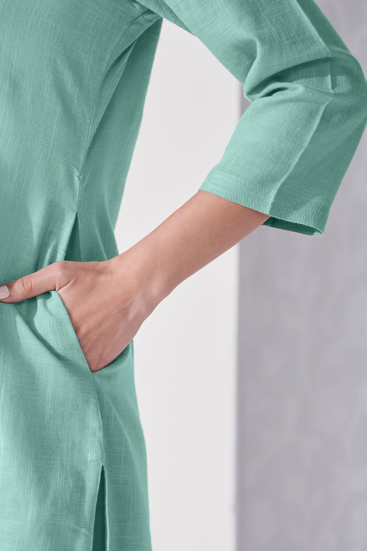 Roza Afreena Turquoise Kurta