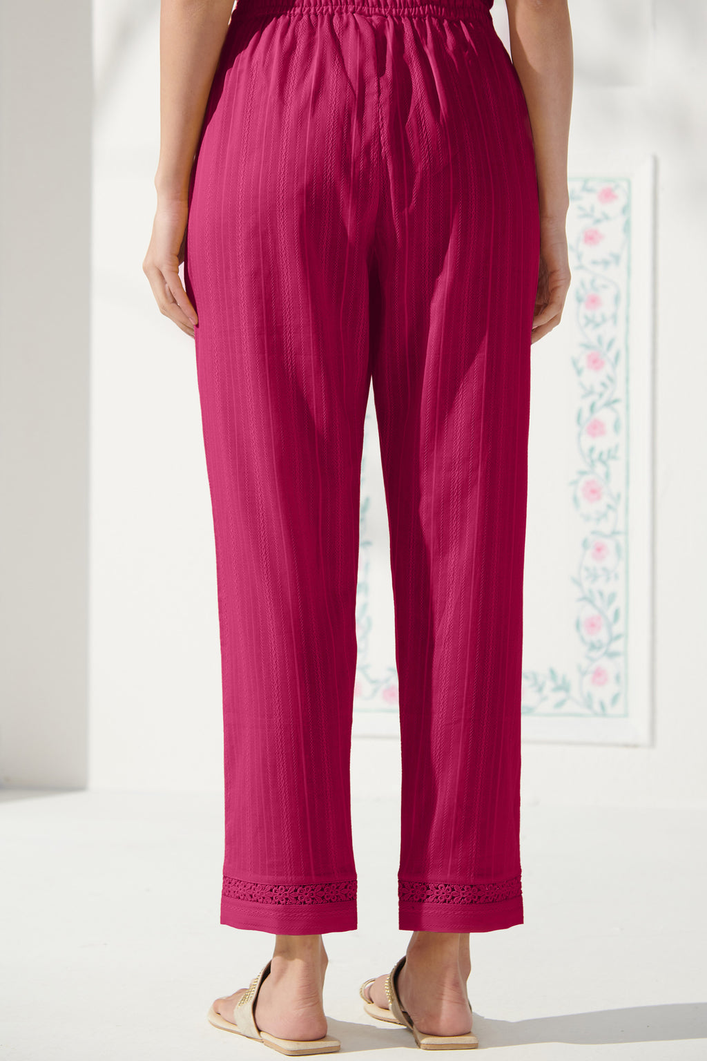 Roza Farah Pink Narrow Pants