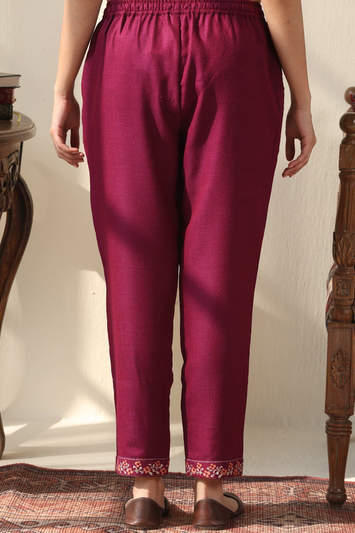 Naadirah Zubeda Faux Wool Narrow Pants