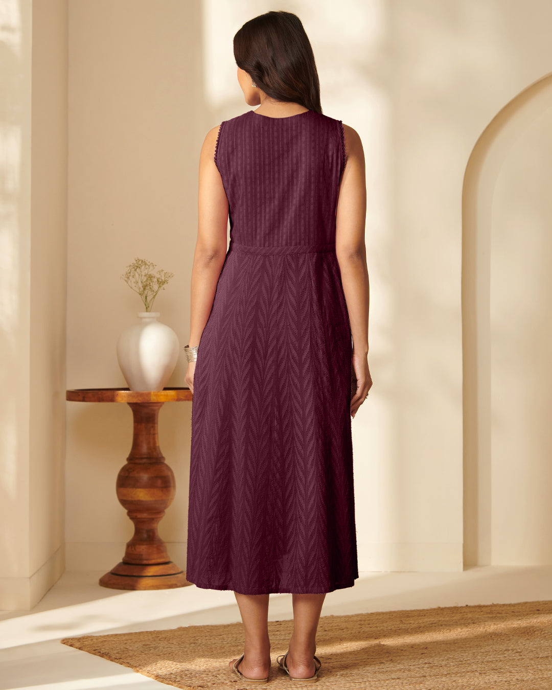 Roza Arya Wine Dress