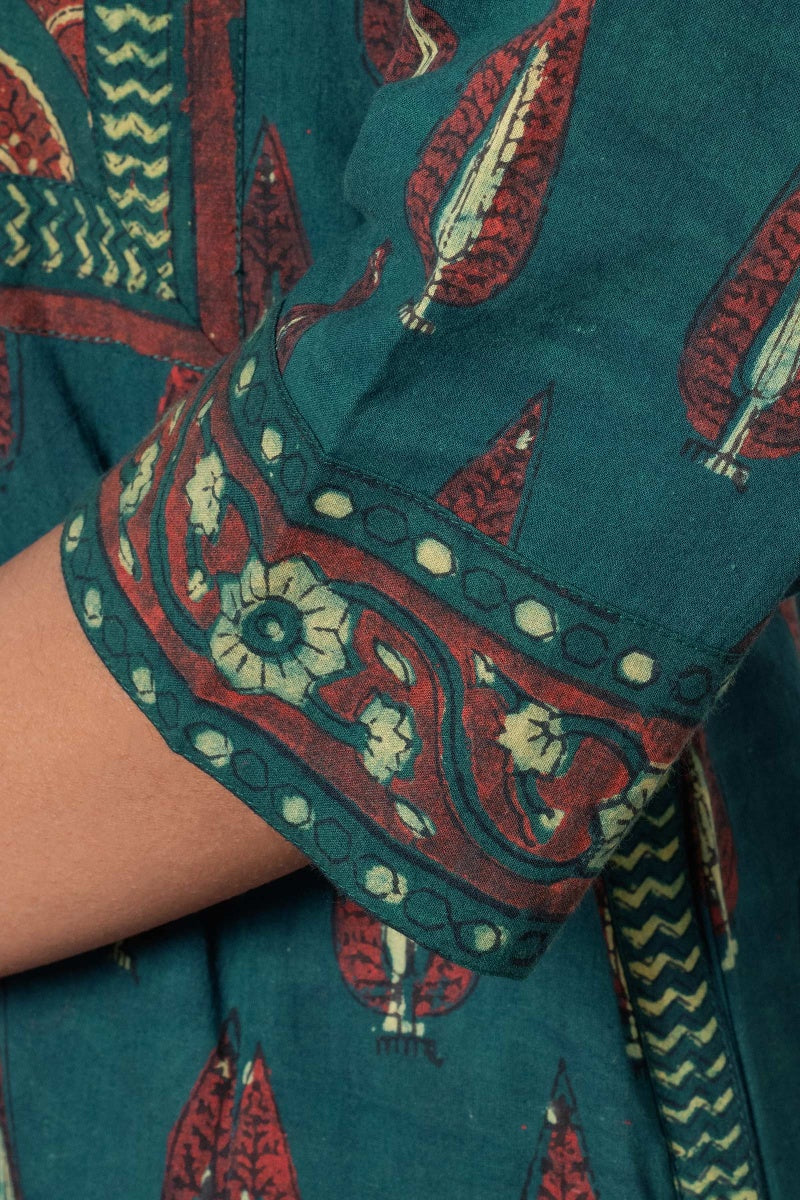 Sehra Rabia Ajrak Kaftan
