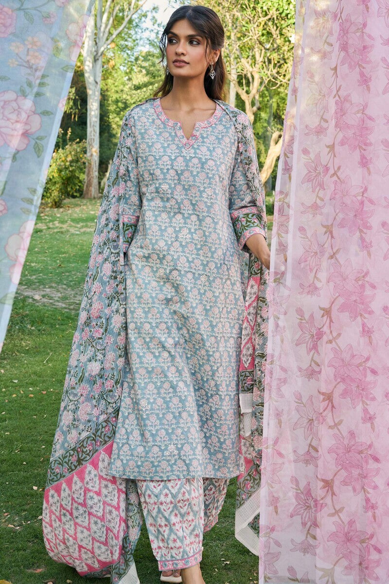 Gulraiz Feroza Sanganeri Dupatta