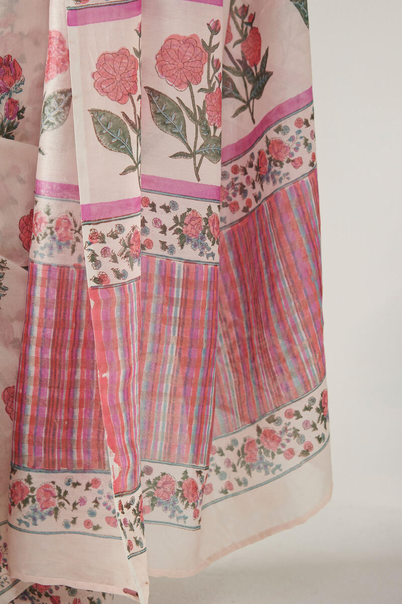 Gulbarg Zoraya Sanganeri Chanderi Saree