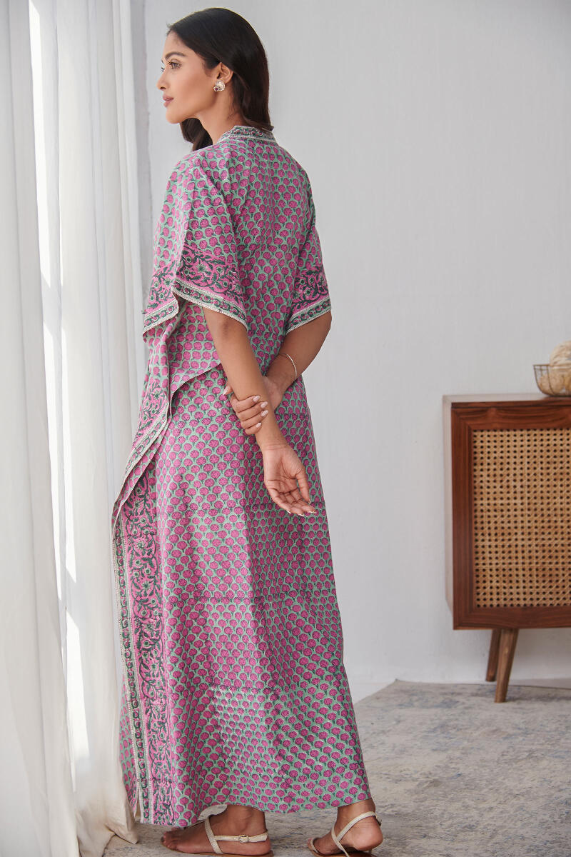 Roza Zeenat Sanganeri Kaftan