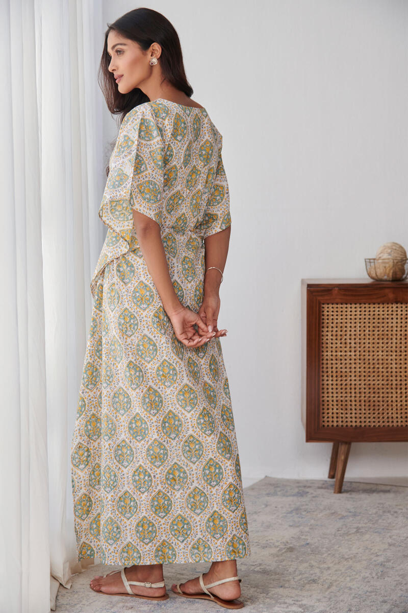 Roza Jia Sanganeri Kaftan