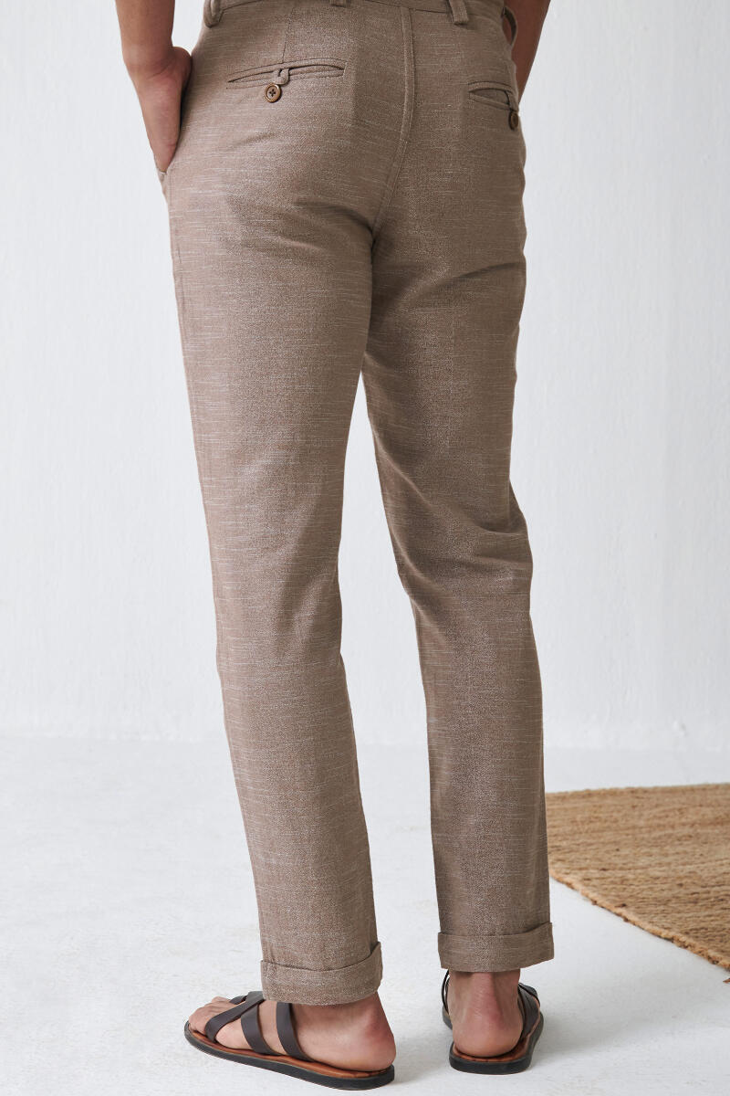 Zaid Zafar Light Brown Handloom Pants