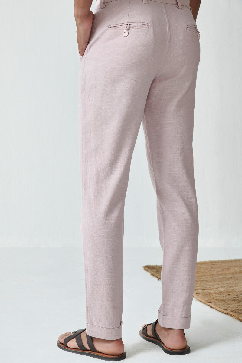 Zaid Zafar Pink Handloom Pants