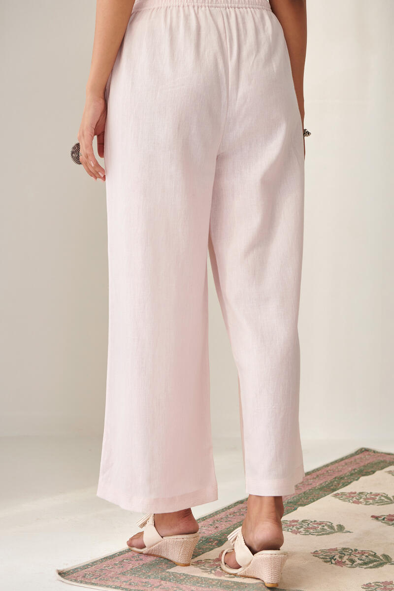 Roza Light Pink Flax Cotton Farsi