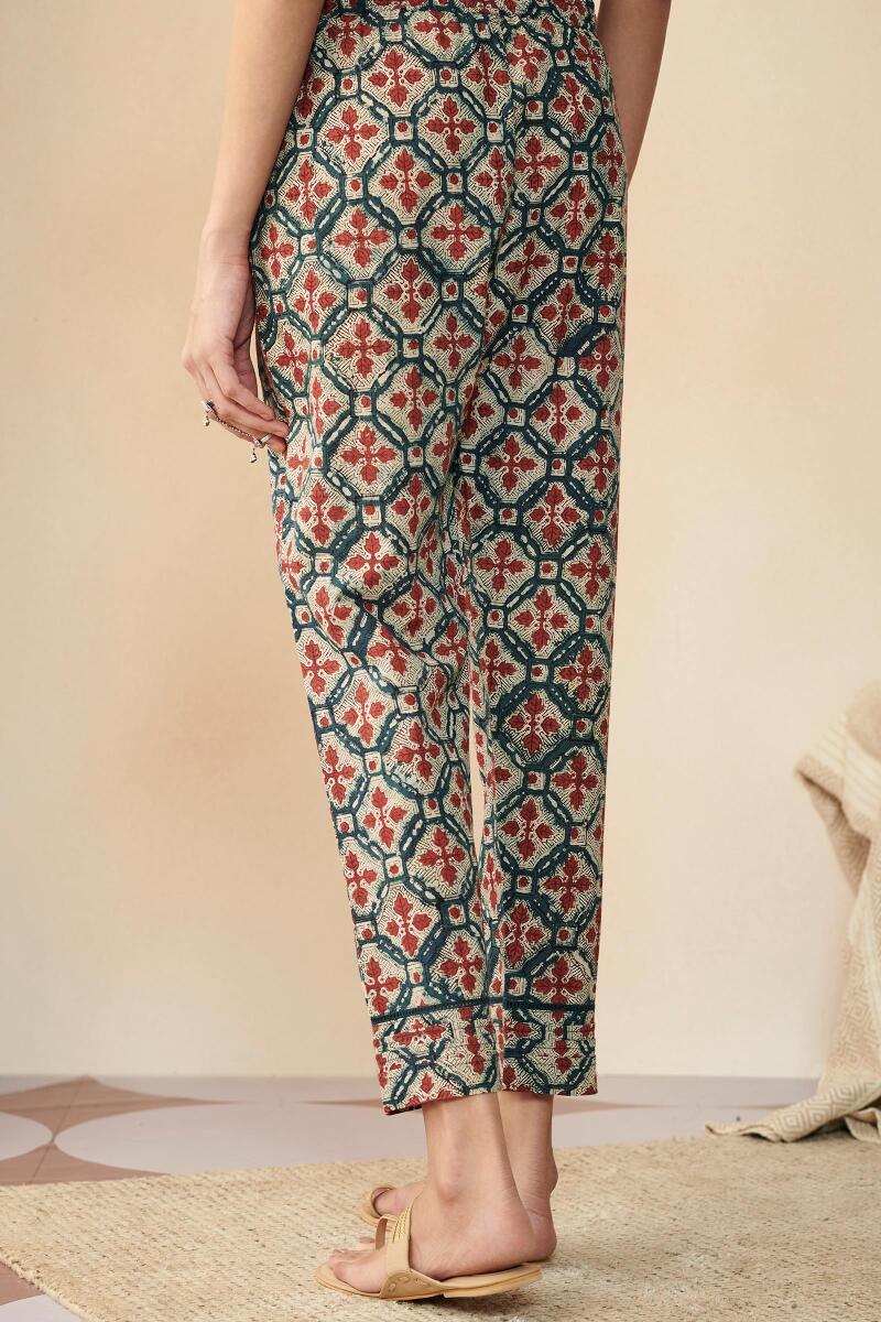 Sehra Fizah Bagru Narrow Pants