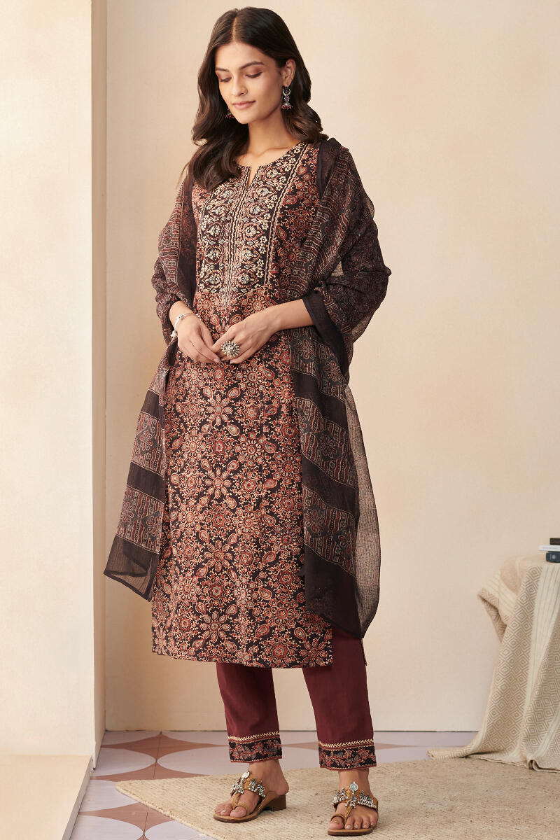 Sehra Yasmina Ajrak Narrow Pants