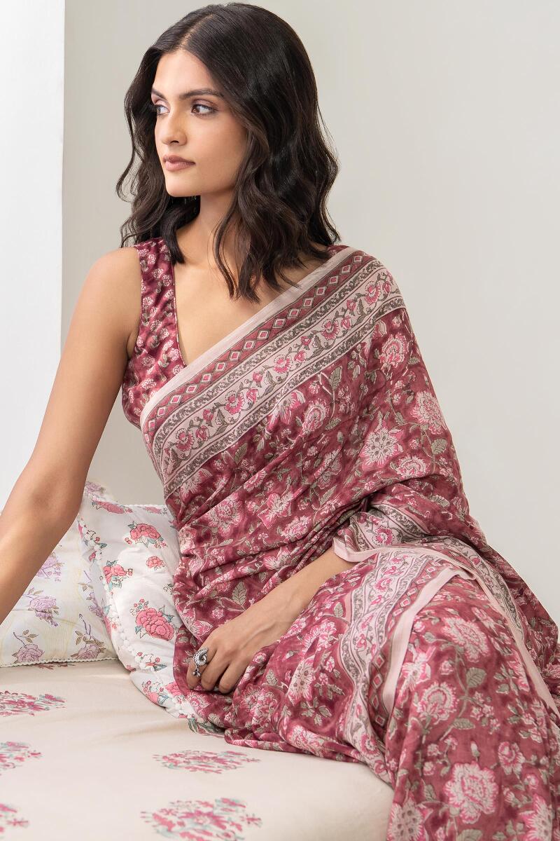 Nasrine Saba Cotton Silk Saree
