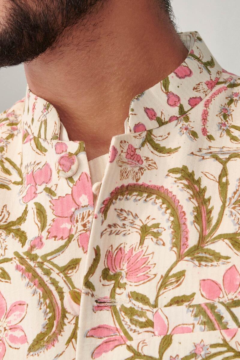 Zaid Zarun Dobby Nehru Jacket