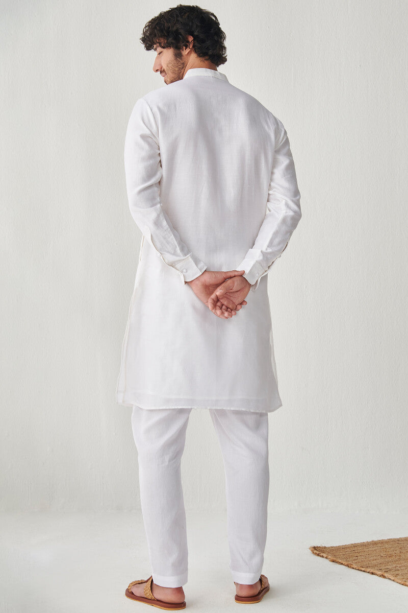 Shirin Arsh White Chanderi Kurta