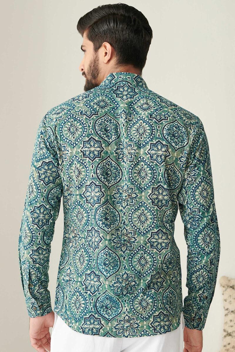 Zaid Sahib Ajrak Shirt