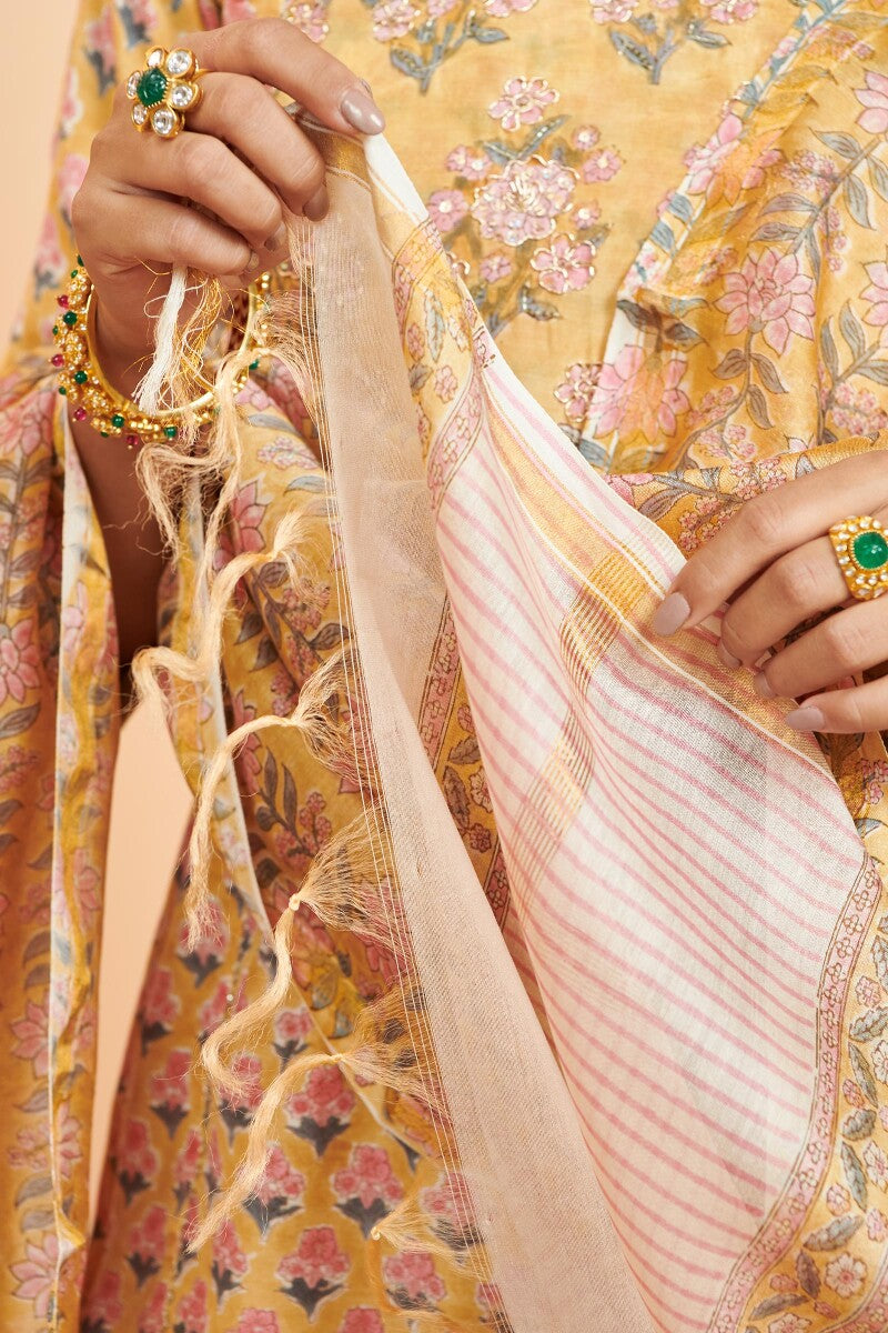 Shirin Maya Sanganeri Chanderi Dupatta