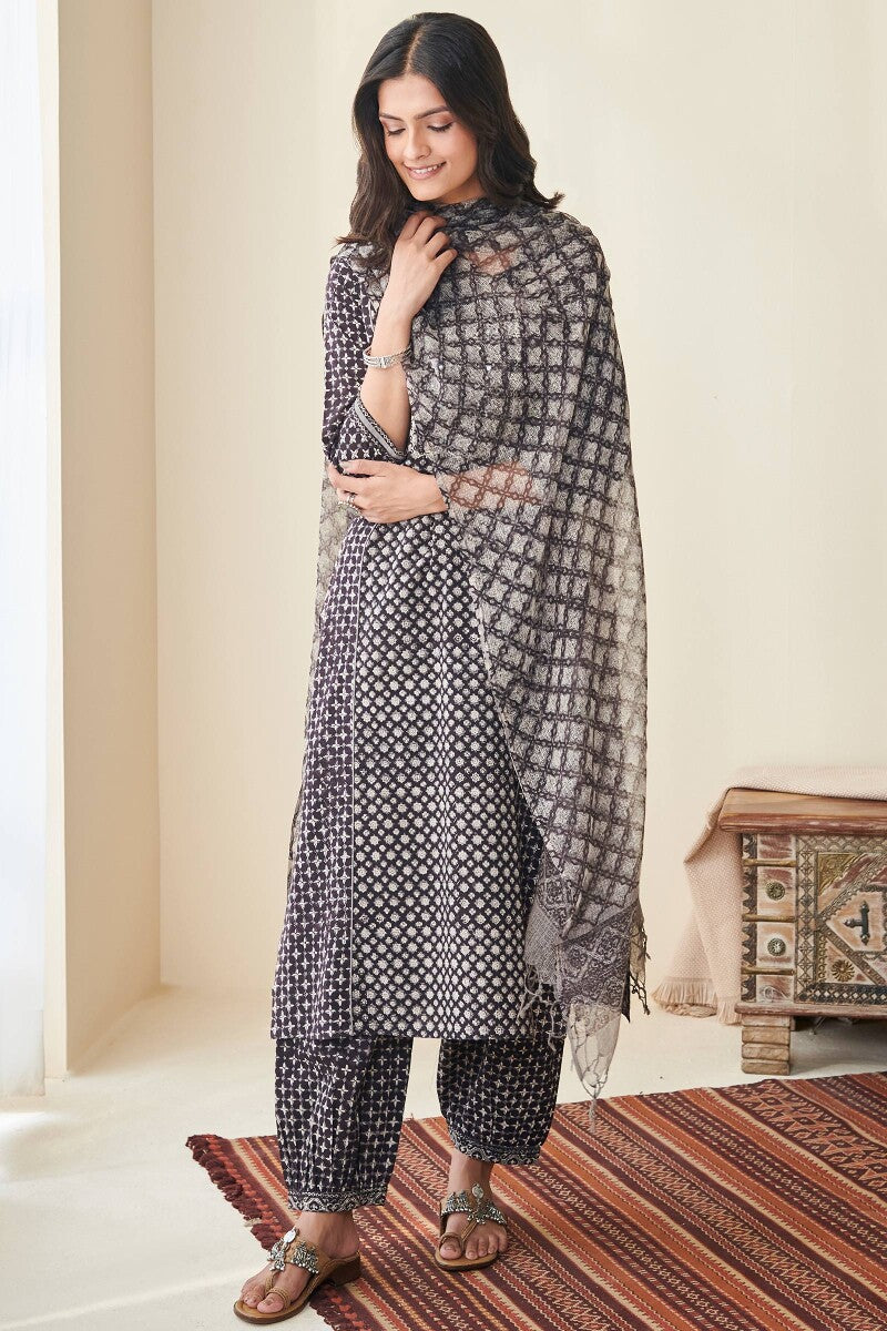 Sehra Meera Bagru Kurta