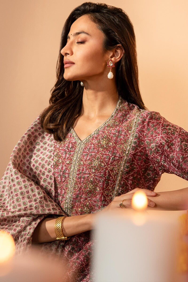 Shirin Shaima Sanganeri Chanderi Dupatta