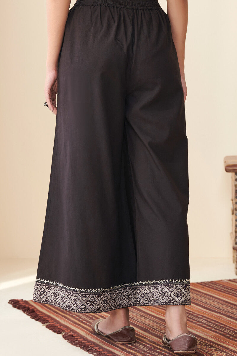 Sehra Nuzakat Black Palazzo