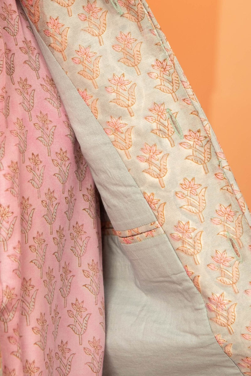 Shirin Mahin Sanganeri Chanderi Nehru Jacket