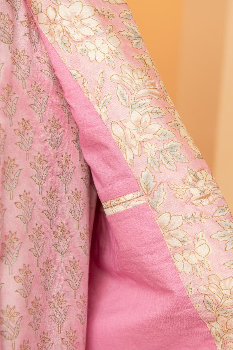 Shirin Sameer Sanganeri Chanderi Nehru Jacket