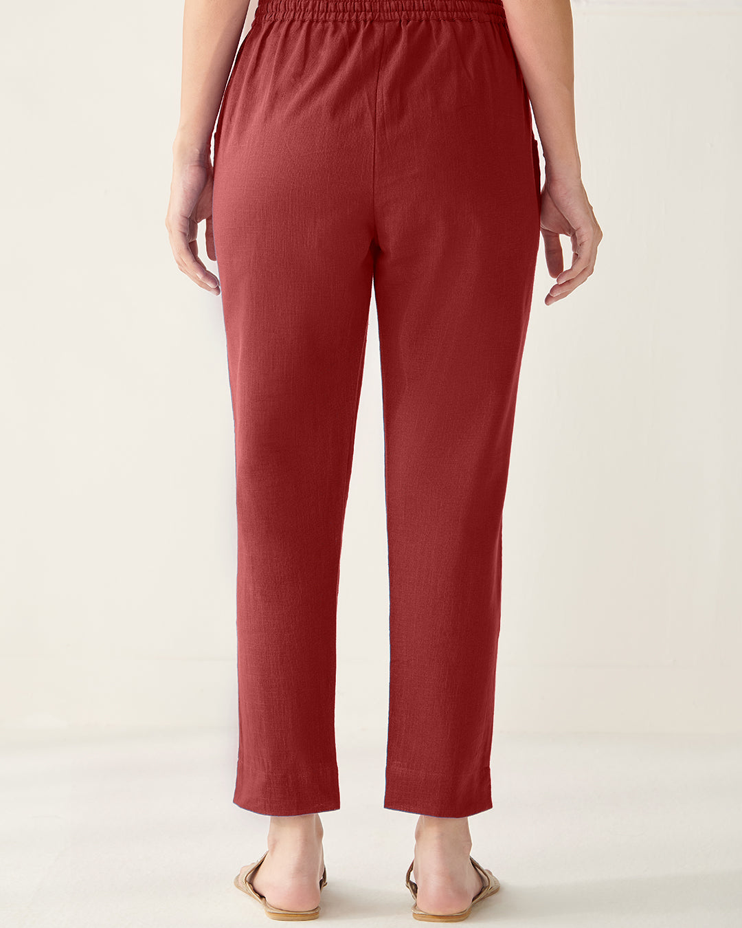Roza Faraz Alta Red Narrow Pants