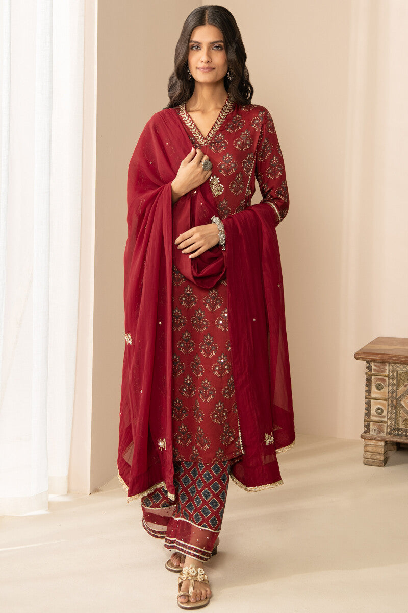 Zubeida Jahanzeb Ajrak Modal Kurta
