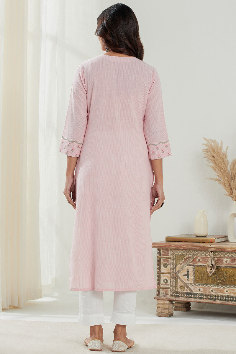 Naadirah Jia Pink Handloom Kurta