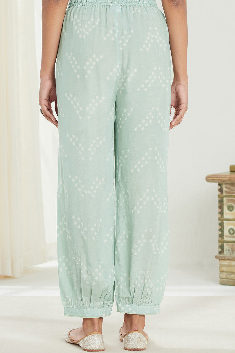 Gauhar Afroza Green Bandhej Izhaar Pants