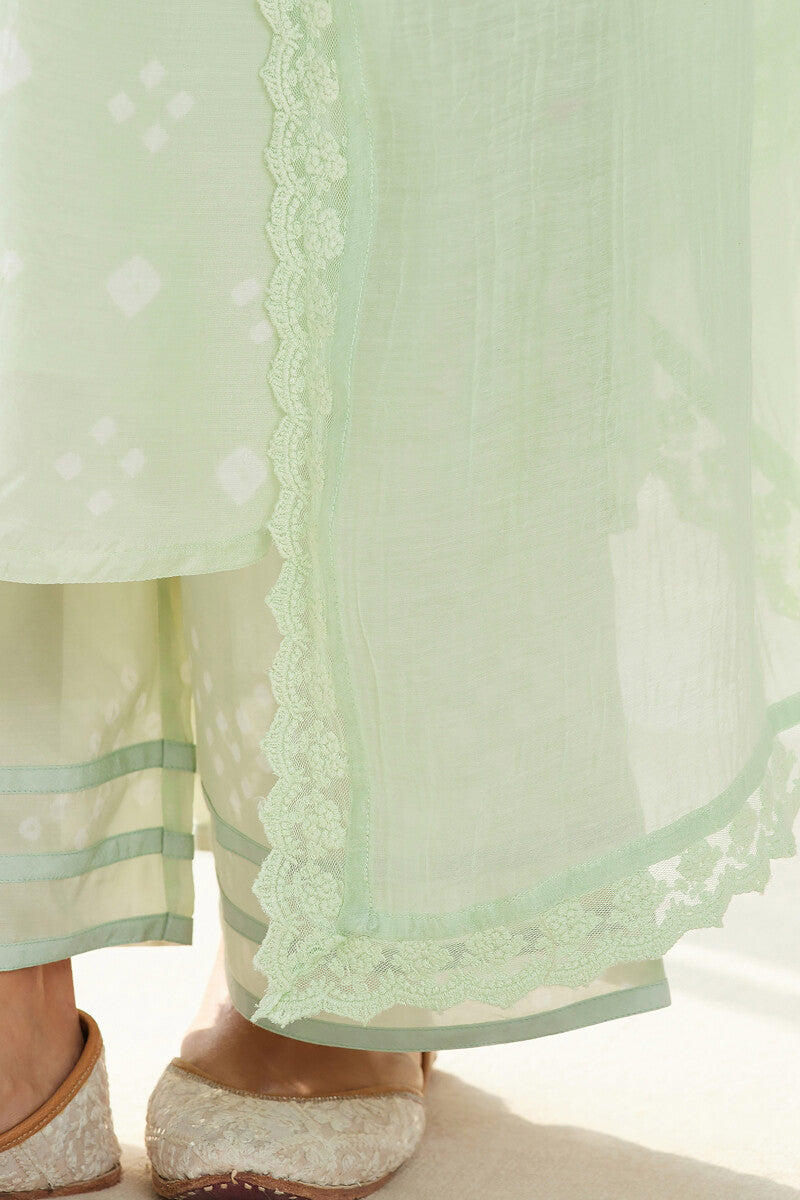 Gauhar Afroza Green Cotton Silk Dupatta