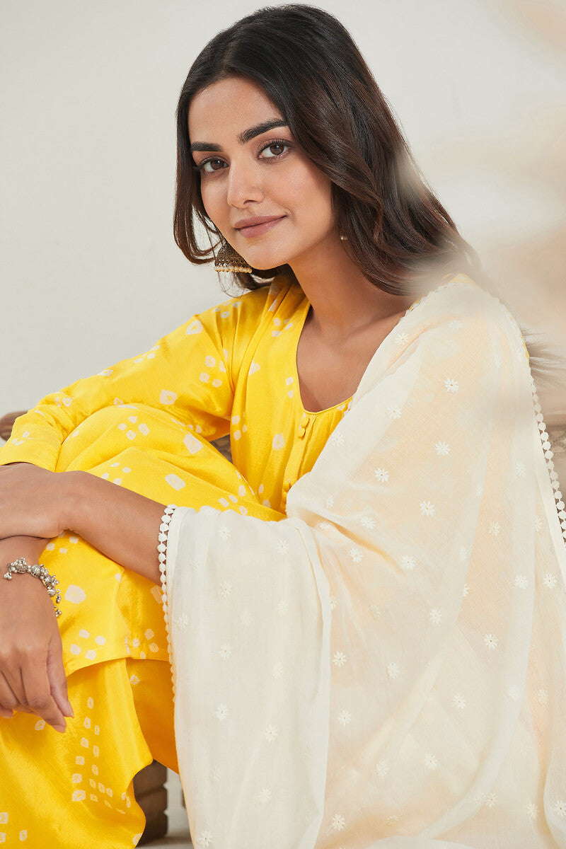 Gauhar Afroza Off-White Dupatta