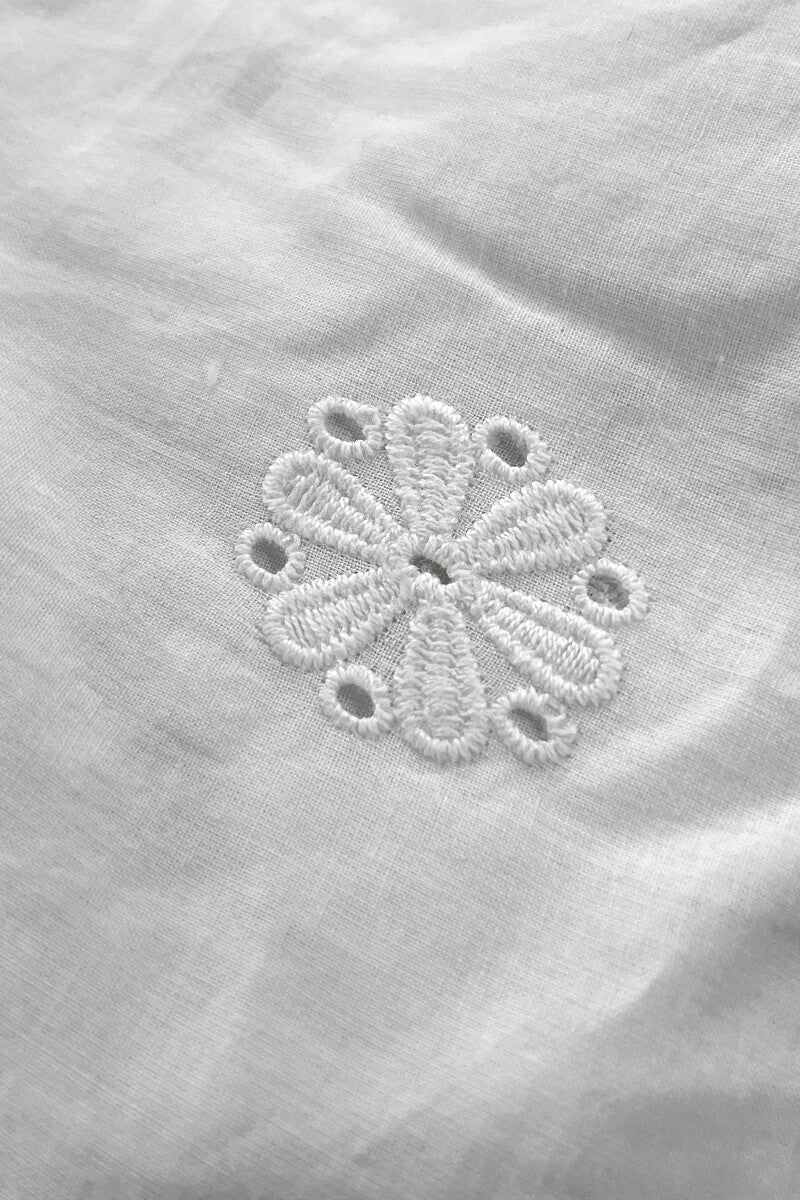 Raahat Sameera White Schiffli Kurta