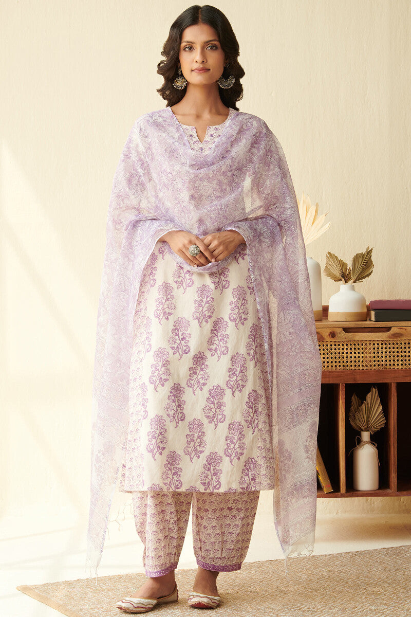Isfahan Heer Sanganeri Kurta