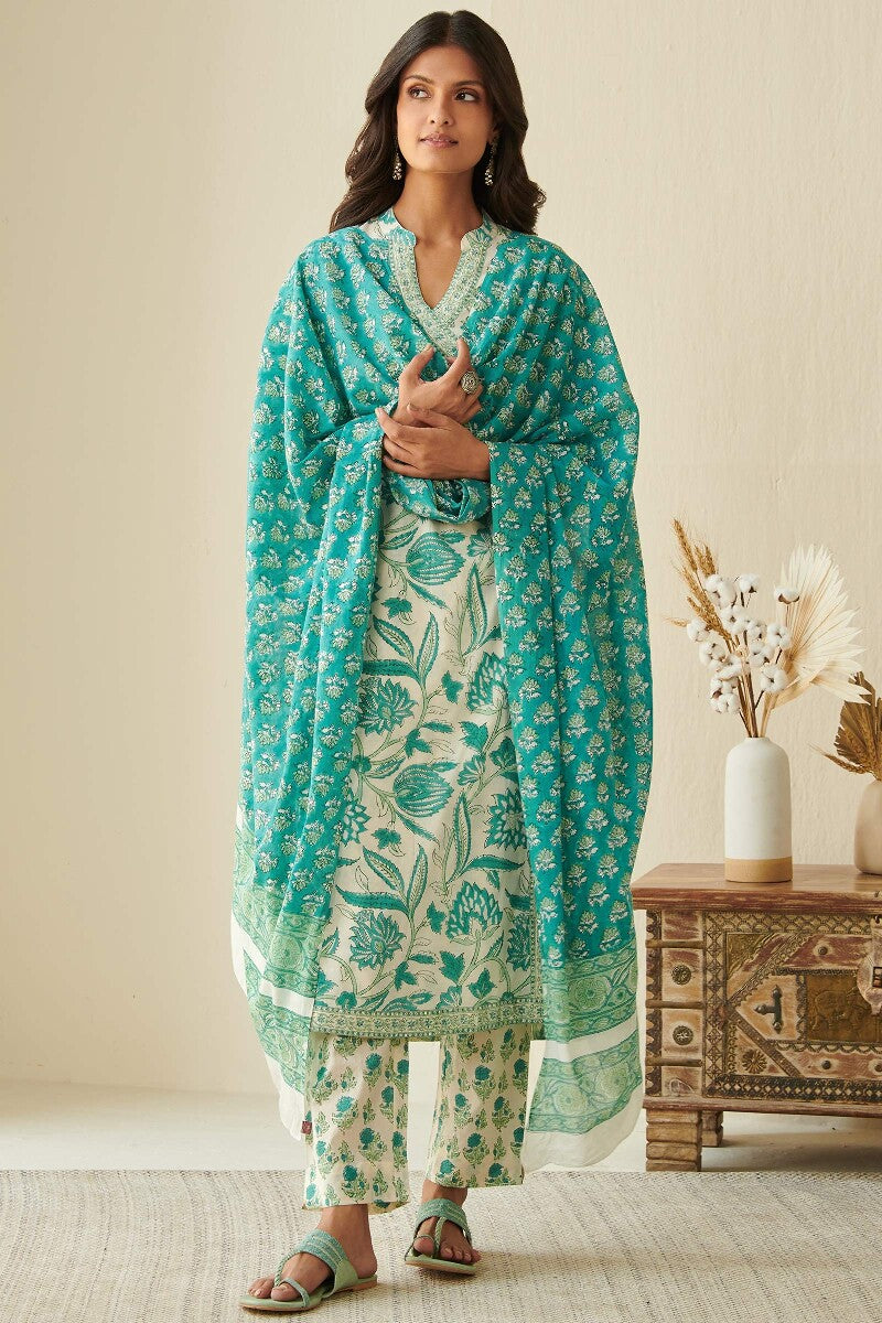 Gulbarg Rumeha Sanganeri Narrow Pants