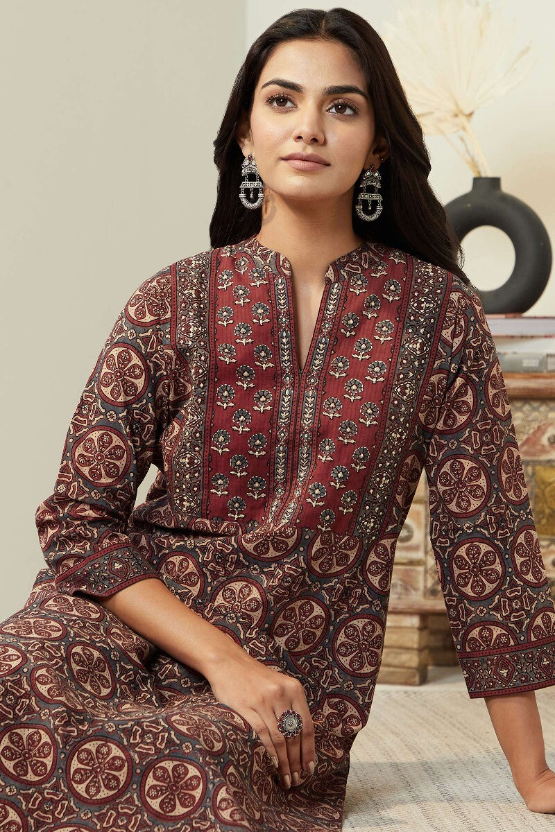 Sehra Heer Ajrak Kurta