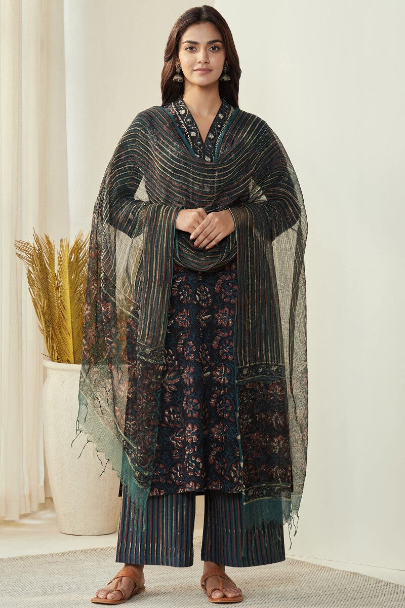 Sehra Zafia Bagru Kurta