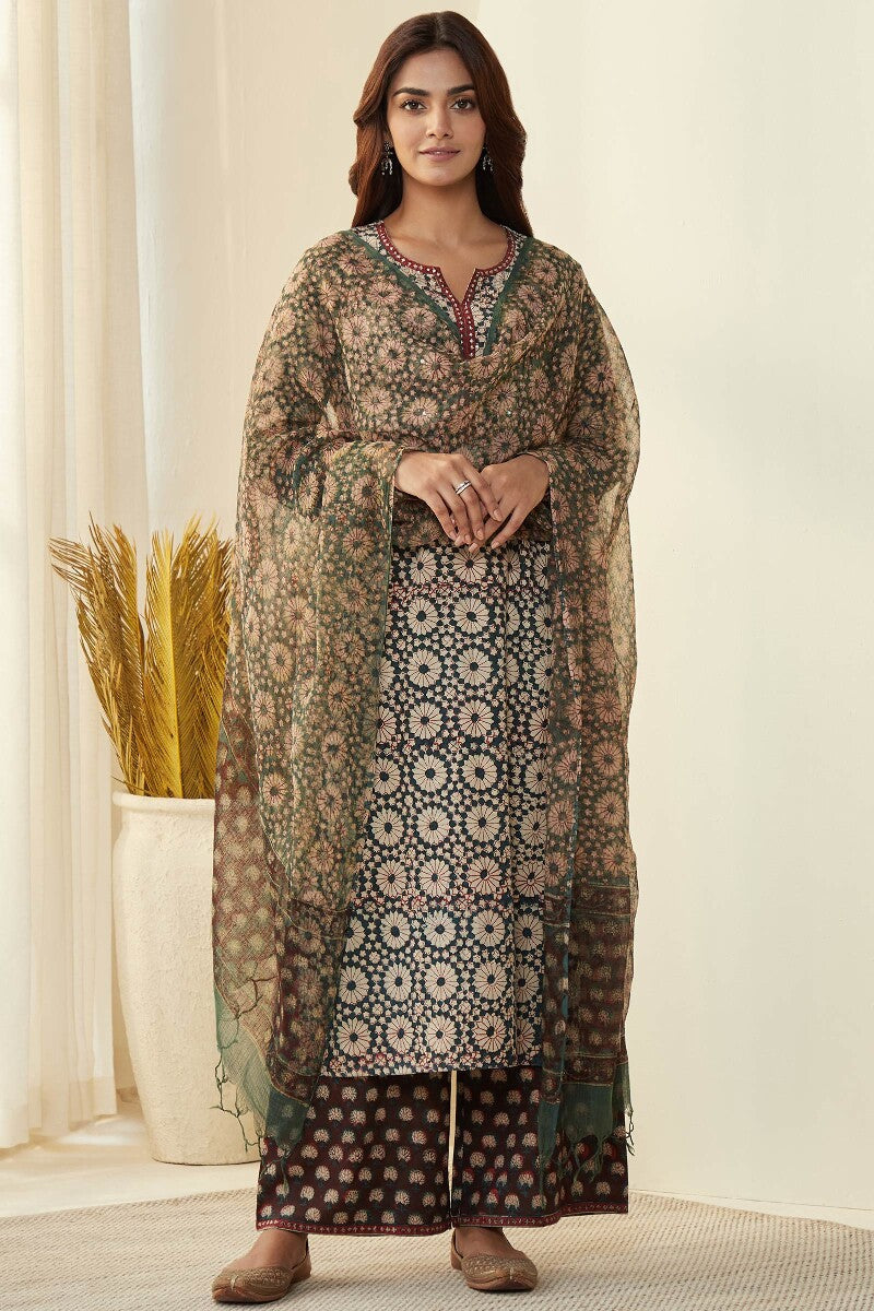 Sehra Mehreen Bagru Kurta