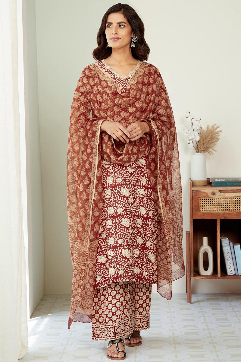 Sehra Leila Bagru Kurta