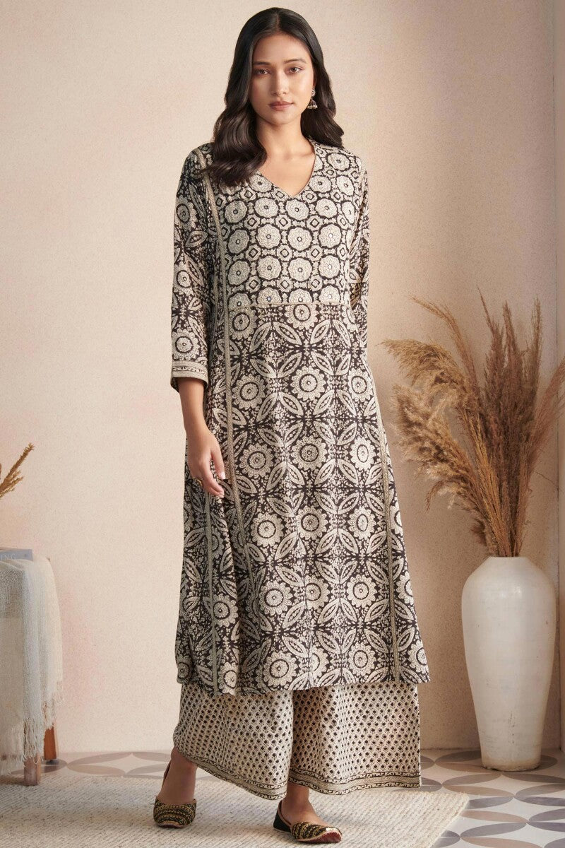 Sehra Zoya Bagru Kurta