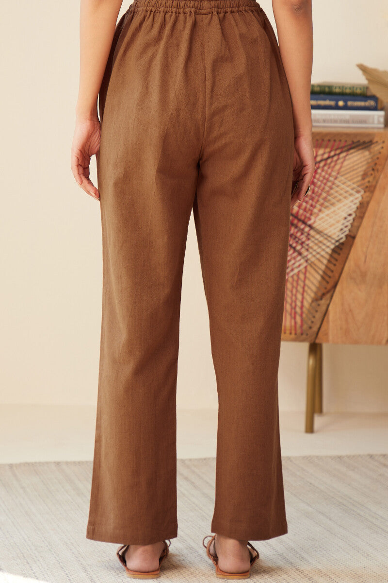 Roza Seher Rust Orange Pants