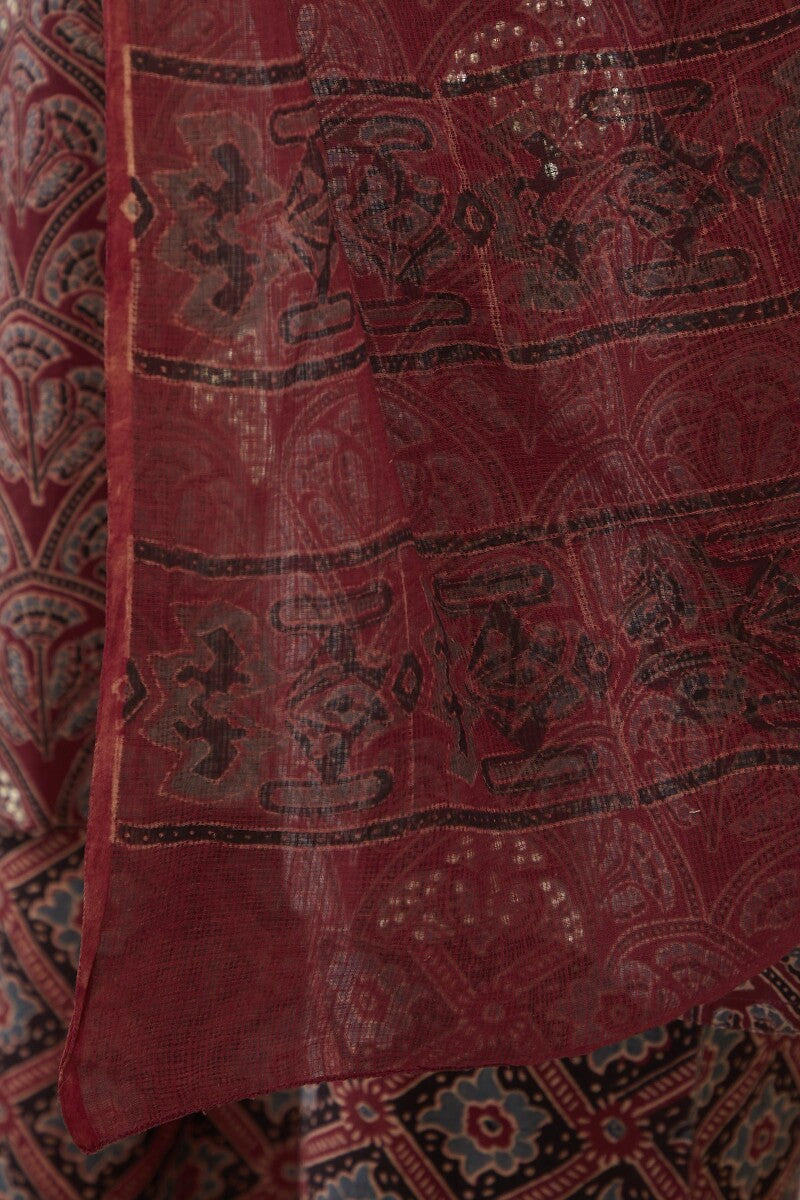 Sehra Samira Ajrak Kota Dupatta