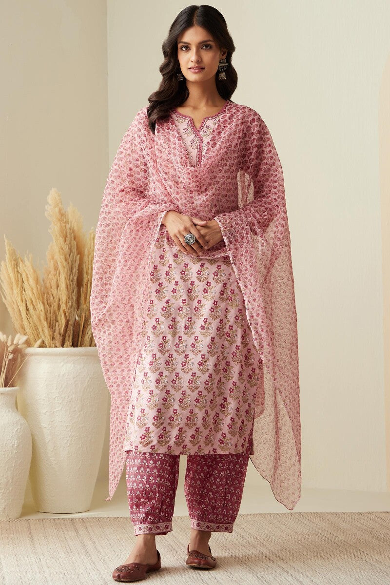 Rosheen Nuzakat Sanganeri Kurta