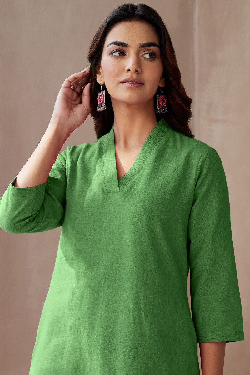 Roza Seher Leaf Green Kurta