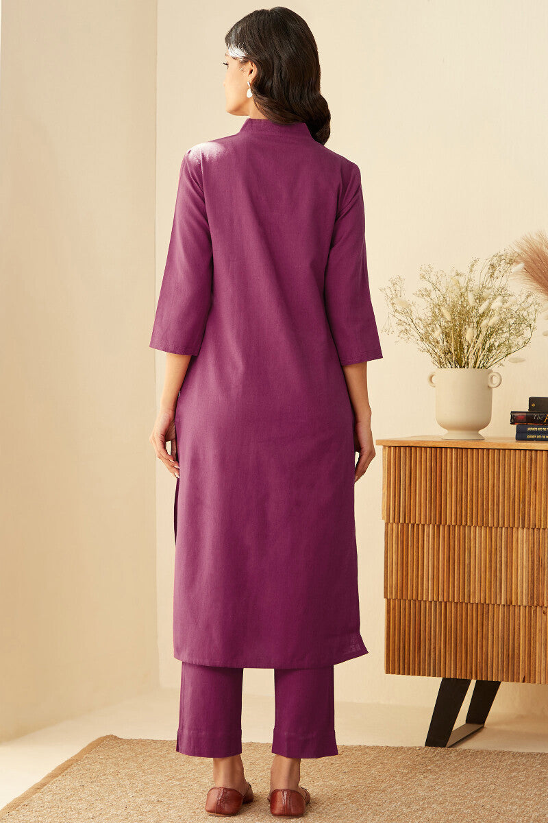 Surplus: Gulbarg Magenta Kurta