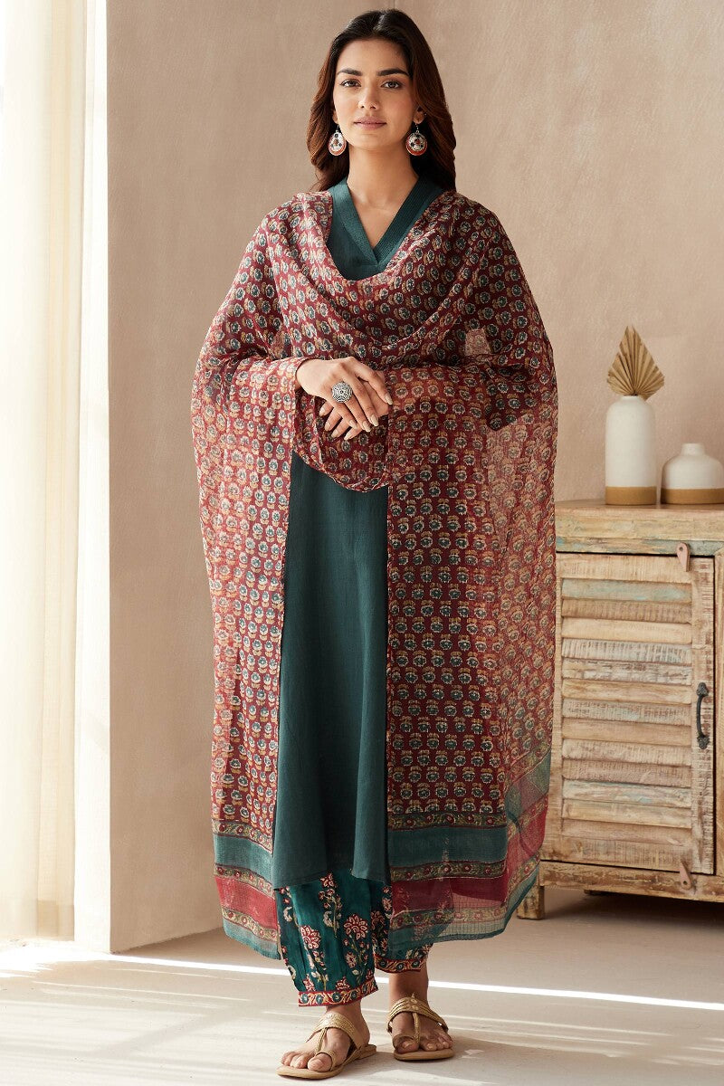 Roza Seher Teal Kurta