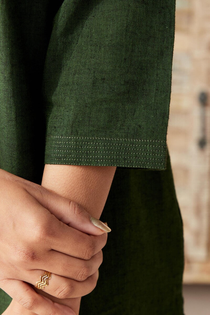 Roza Seher Forest Green Kurta