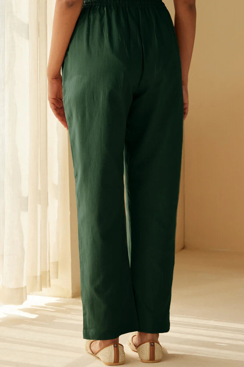 Roza Seher Green Pants