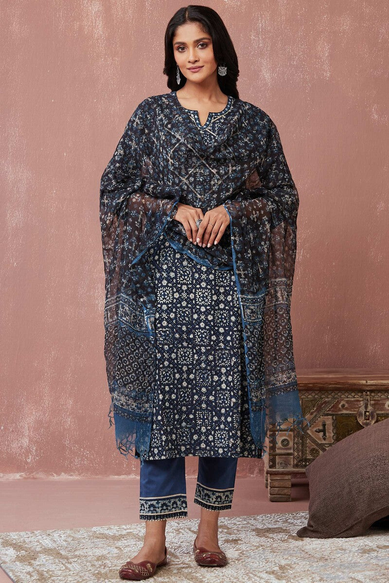 Sehra Layla Bagru Kurta