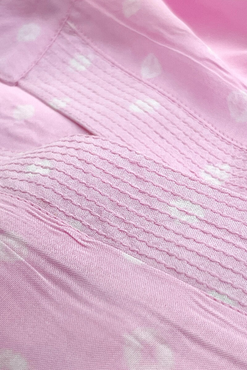 Roza Jannat Pink Bandhani Top