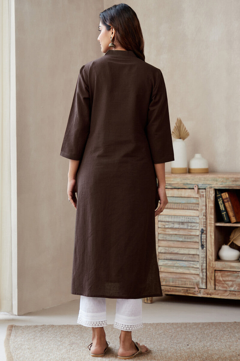 Roza Seher Brown Kurta